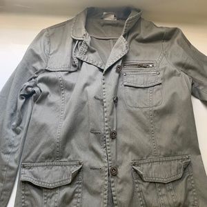 reseda green  jean jacket